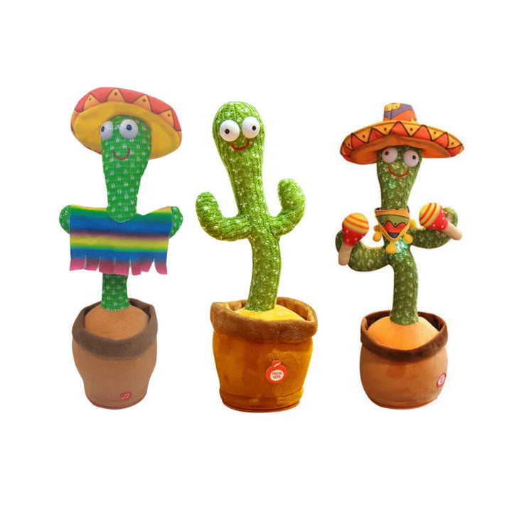 Kids Dancing Talking Cactus Toys Interactive Talking Sunny Cactus Electronic Plush Toy Home Decoration for Children Xmas Gifts